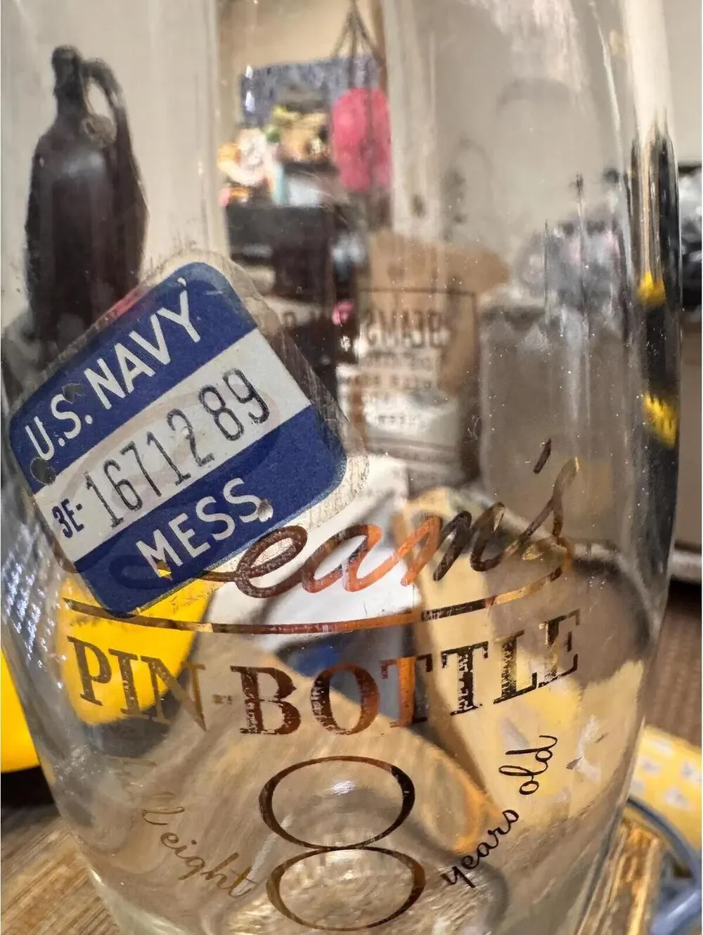 1950’s Glass Jim Beam Bowling Pin Decanter